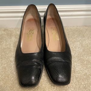 Ferragamo Black Heels Size 9